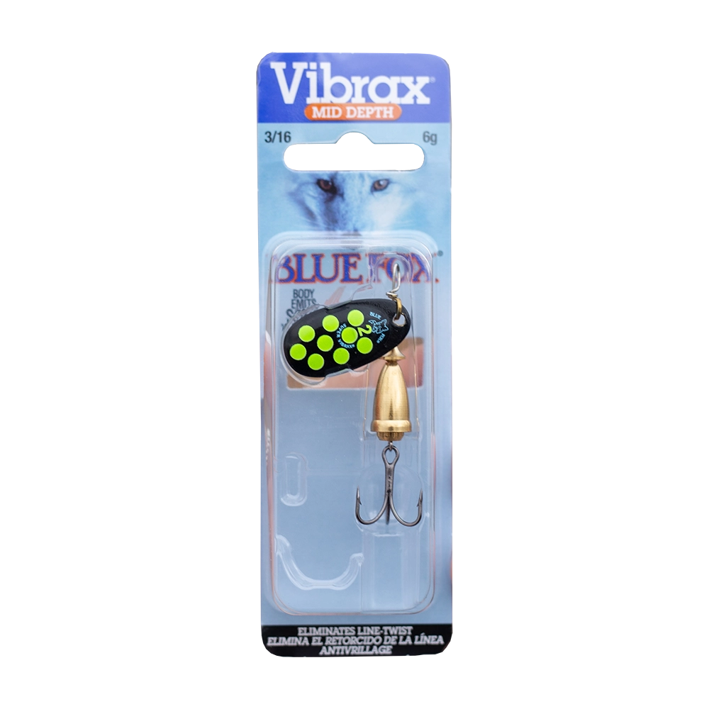 Блесна вращающаяся Blue Fox Vibrax Hot Pepper №2, 6гр, цвет (BYY) черный/желтый. Фото №2 Блесна вращающаяся Blue Fox Vibrax Hot Pepper №2, 6гр, цвет (BYY) черный/желтый. Фото №2