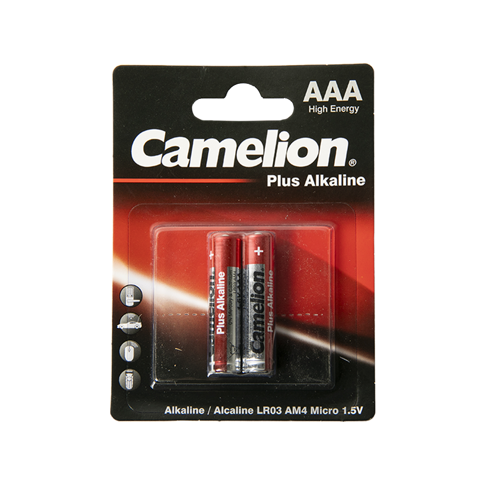 Батарейка Camelion Plus Alkaline BL2 LR03 (LR03-BP2, мизинчиковая батарейка ААА 1.5В). Фото №1 Батарейка Camelion Plus Alkaline BL2 LR03 (LR03-BP2, мизинчиковая батарейка ААА 1.5В). Фото №1