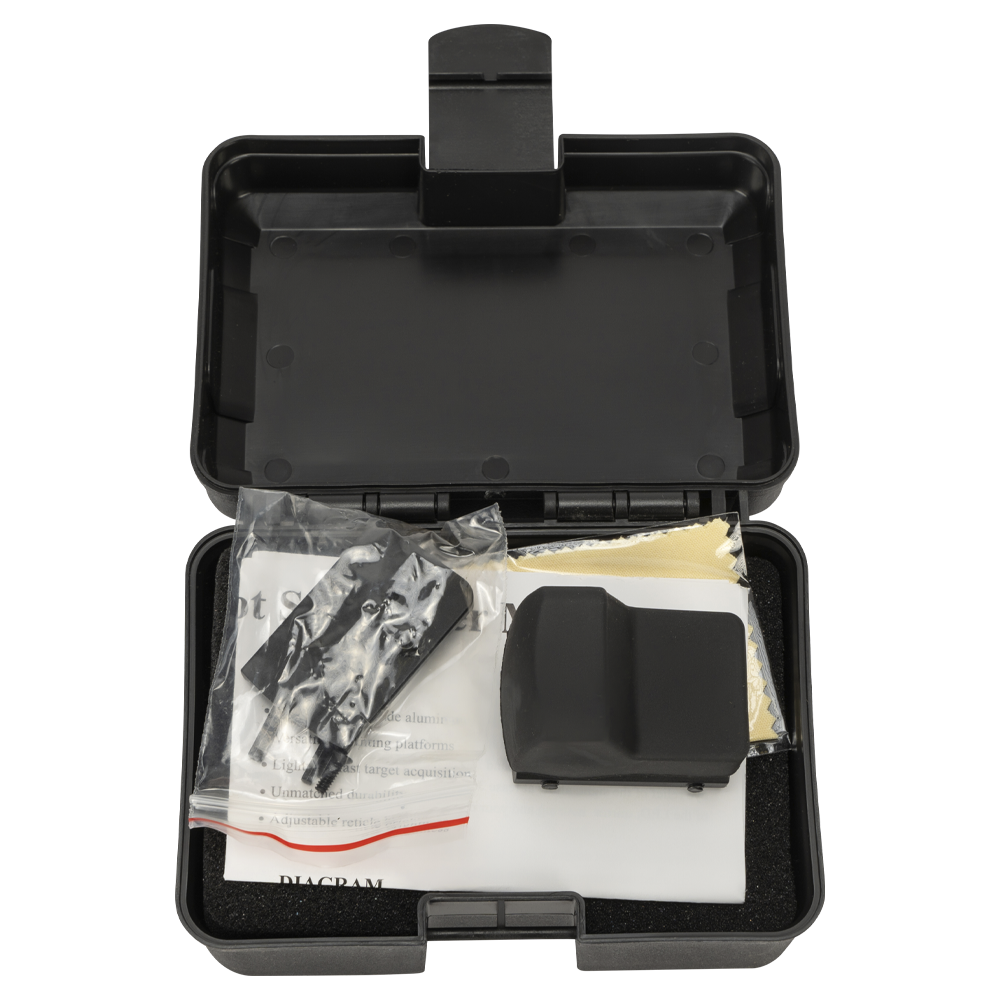 Прицел коллиматорный BORNER DD02K открытый на Weaver. Фото №7