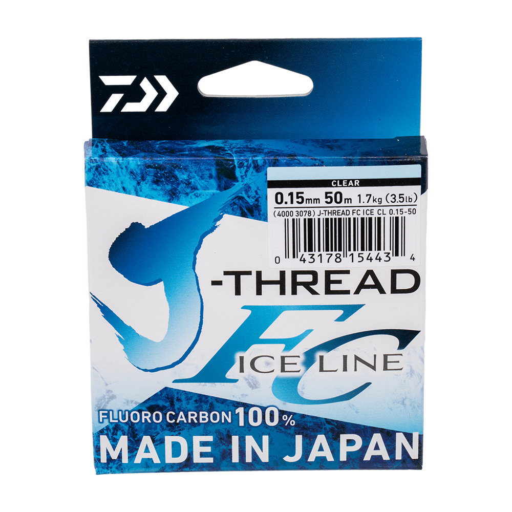 Леска Daiwa J-THREAD FC ICE LINE 0.15mm-50m. Фото №1