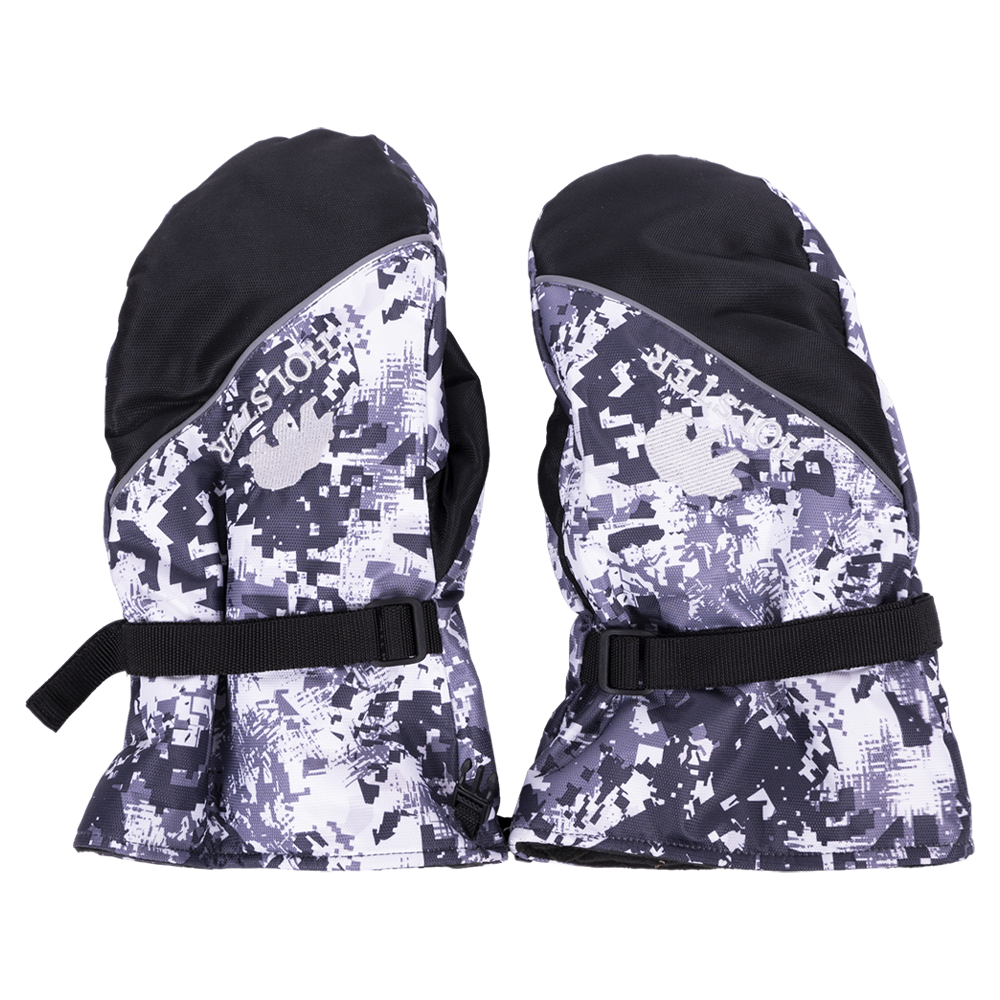 Рукавицы утепленные / мембрана / пиксель серый-черный (Хольстер). Фото №1