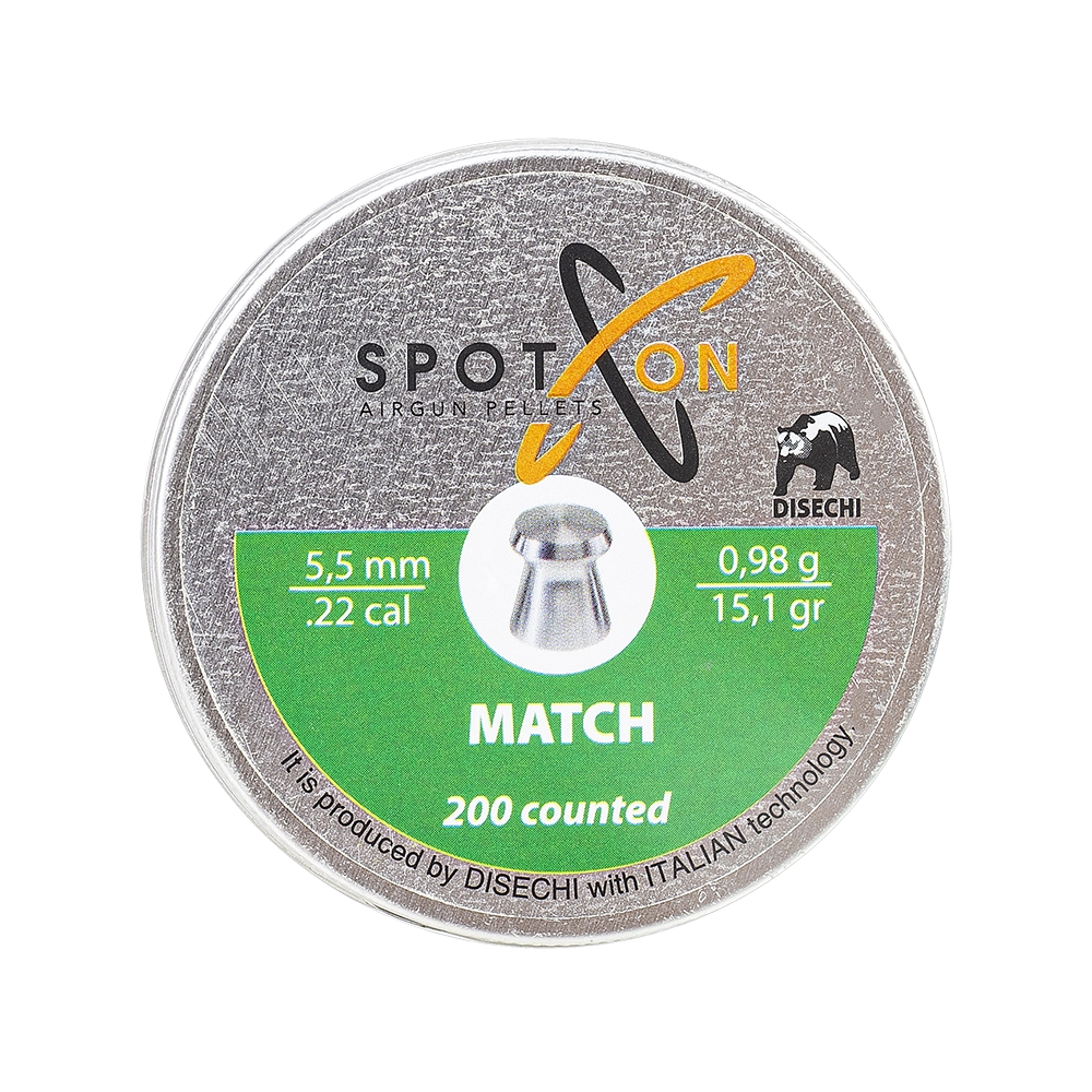 Пуля пневматическая SPOTON Match 5,5 мм, 0,98 гр. (200 шт). Фото №5 Пуля пневматическая SPOTON Match 5,5 мм, 0,98 гр. (200 шт). Фото №5