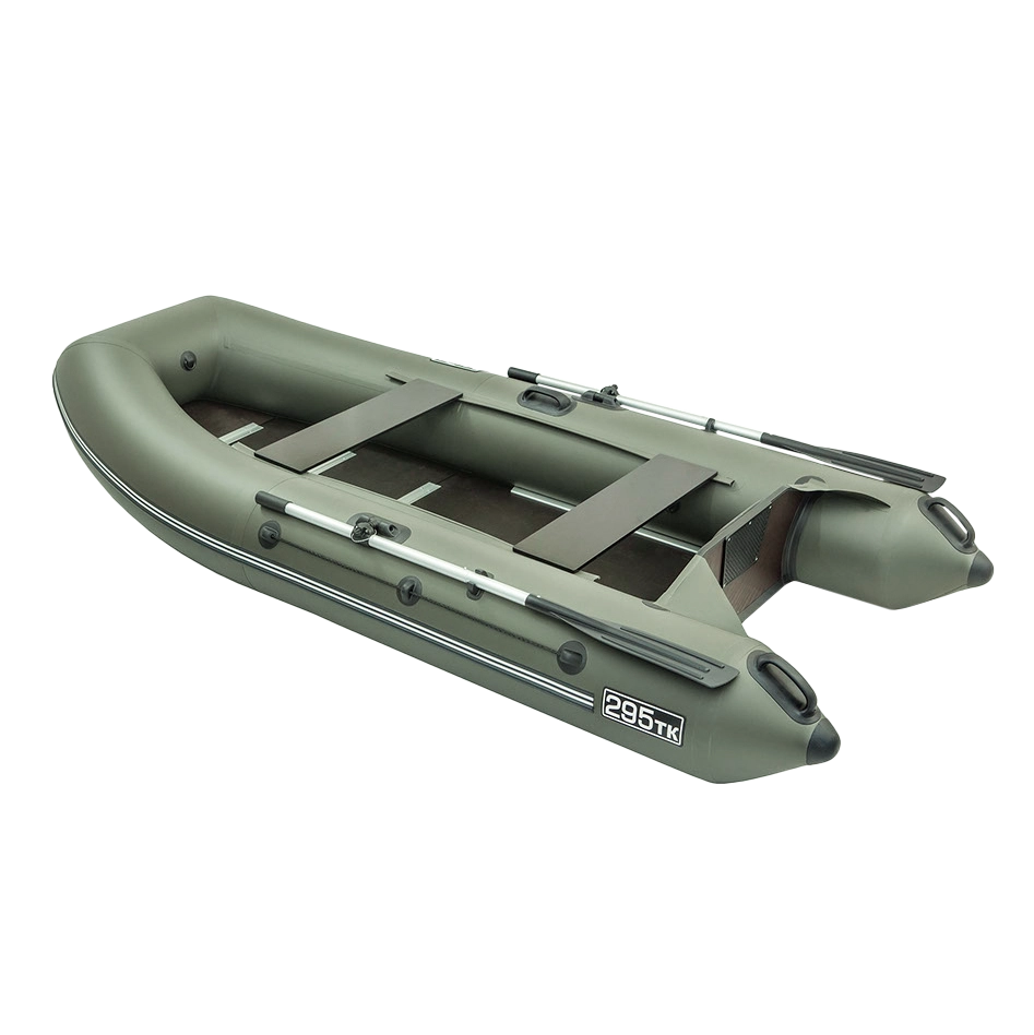 Лодка надувная ПВХ Пеликан 295ТК (привал) хаки. Фото №2