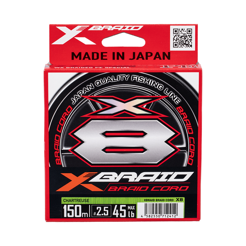 Плетеный шнур YGK X-Braid Braid Cord X8 150м, #2.5, 45lb. Фото №1