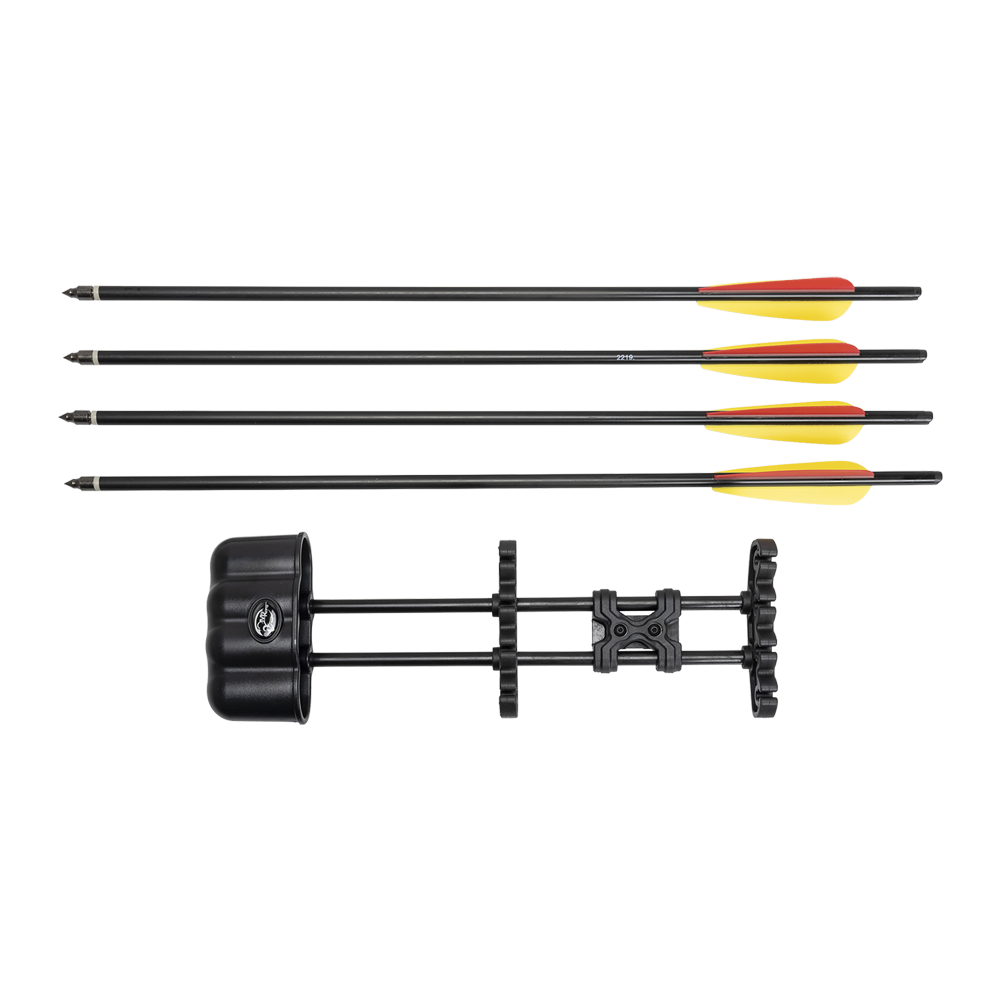 Арбалет блочный Mun Kung XB56, black, 4 стрелы, воск, прицел 4х32, ремень, кивер, натяжитель. Фото №16