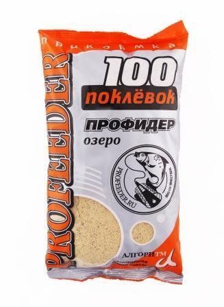 Прикормка летняя "100 Поклевок" Profeeder Озеро (1 уп.-900гр.). Фото №1