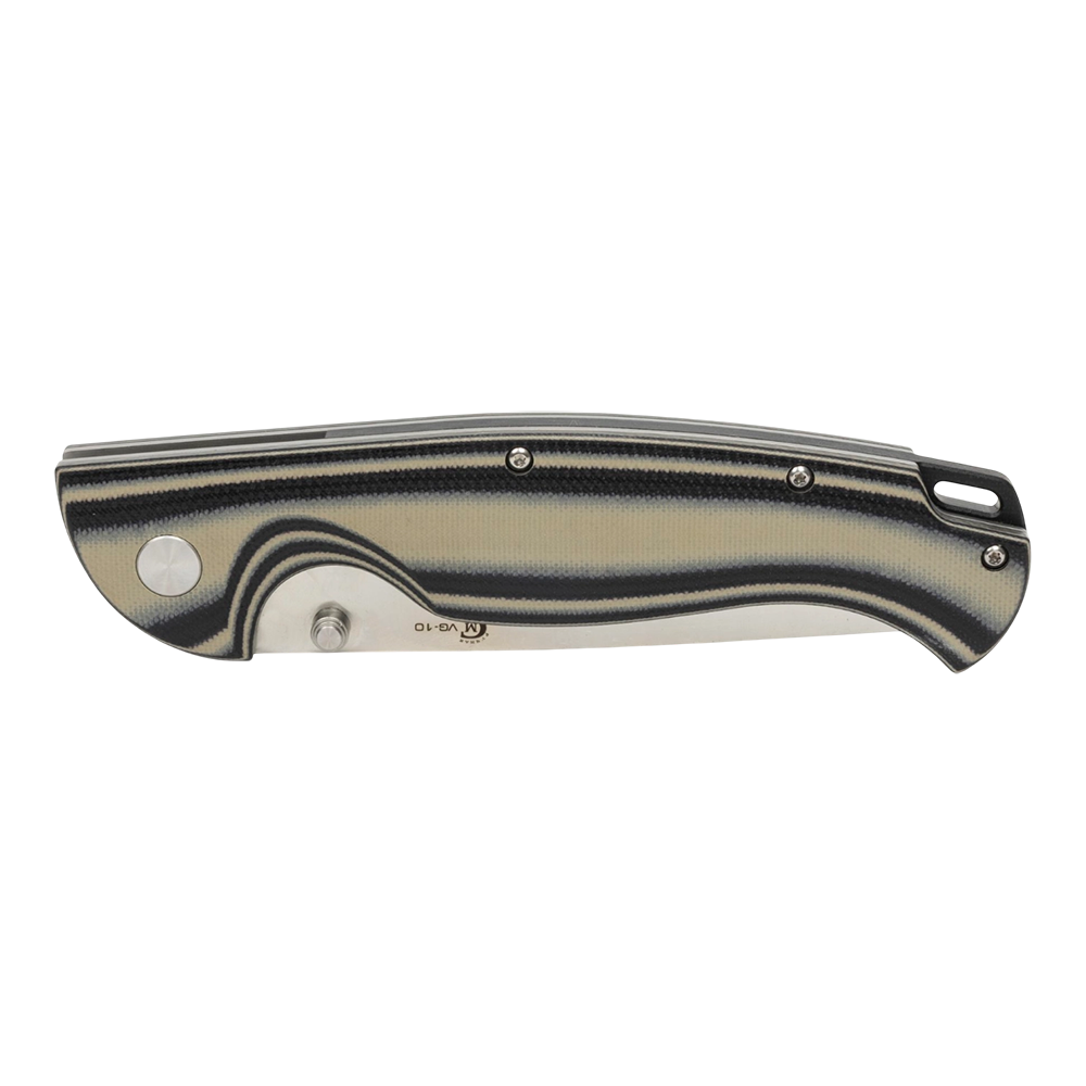 Нож складной МС "Сибиряк" сталь VG-10, рукоять G10 (черно-серая). Фото №2