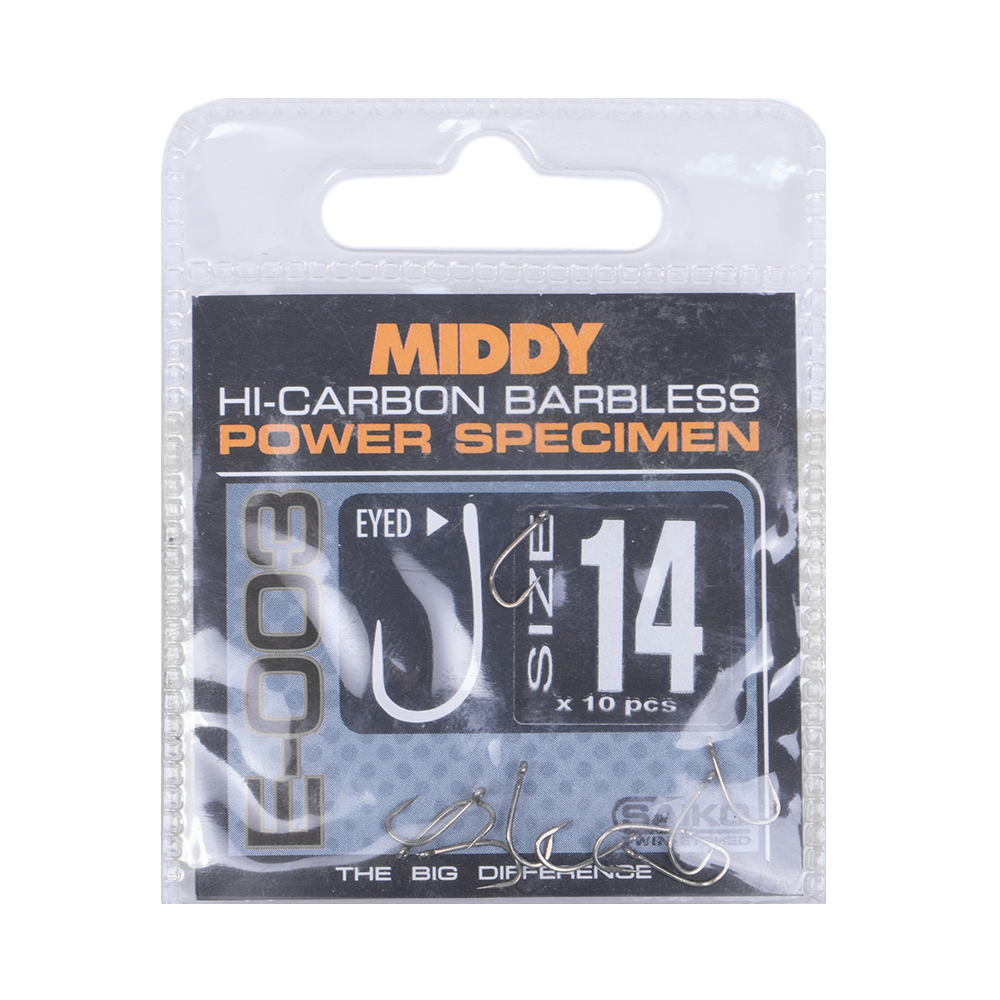 Крючки MIDDY E003 Power+ B tess pkt of 14s (10шт). Фото №1 Крючки MIDDY E003 Power+ B tess pkt of 14s (10шт). Фото №1