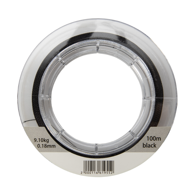 Плетенный шнур Ayashi PRO BRAID-X4 (black) d-0,18mm (100м). Фото №2