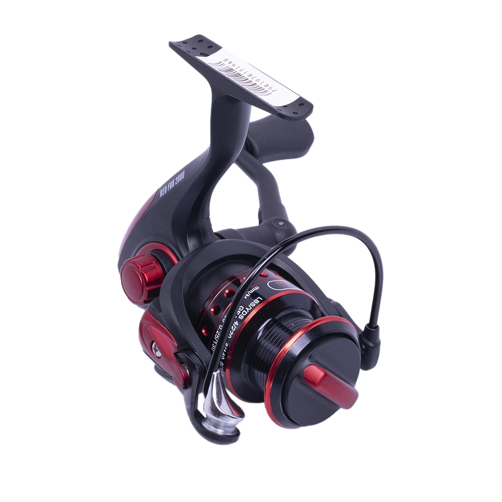 Катушка Inquisitor Red Fox 2000 (Красная 5.1:1,9+1 подшипников+шпуля). Фото №3