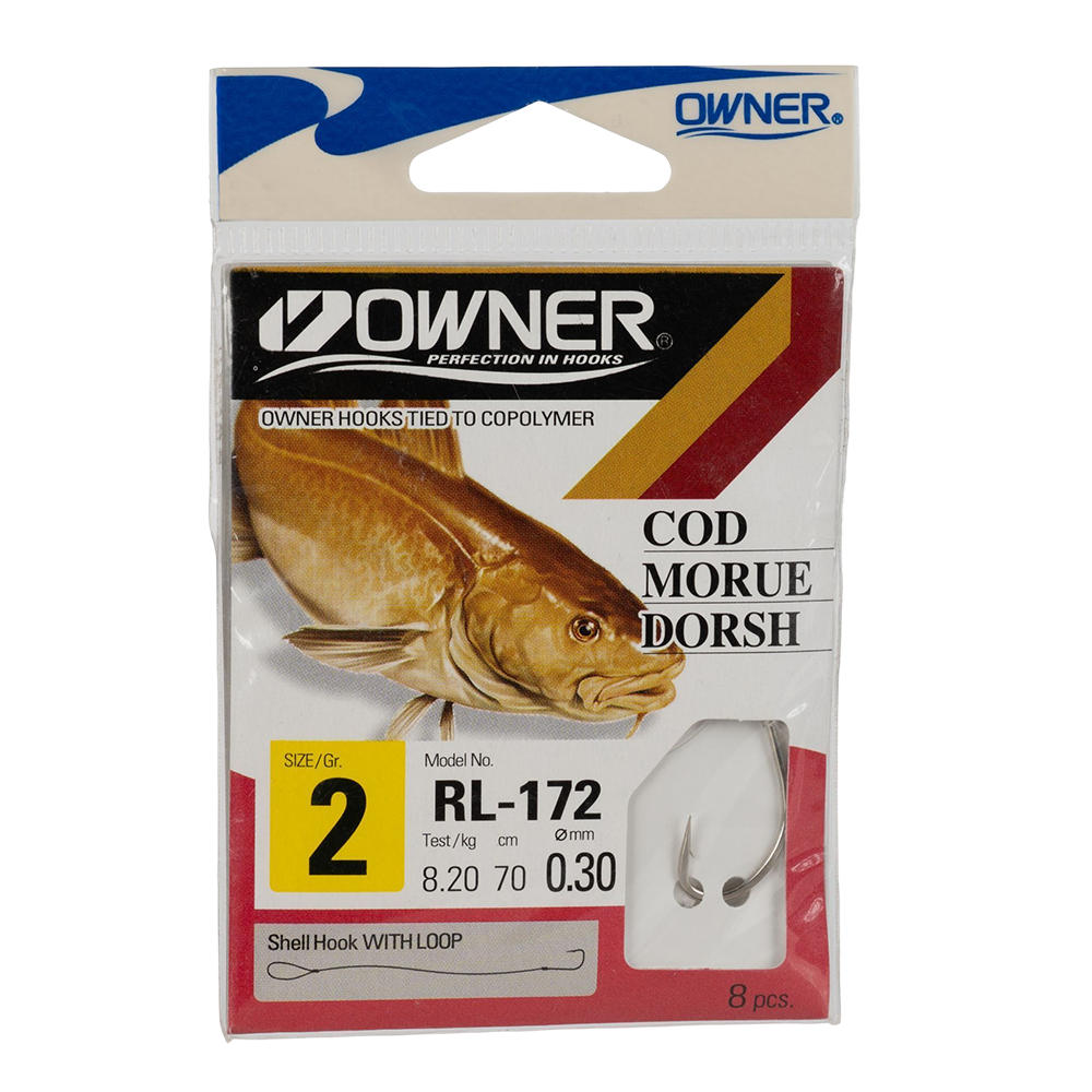 Крючок с поводком Owner RL-172 №02-0.30. Фото №1