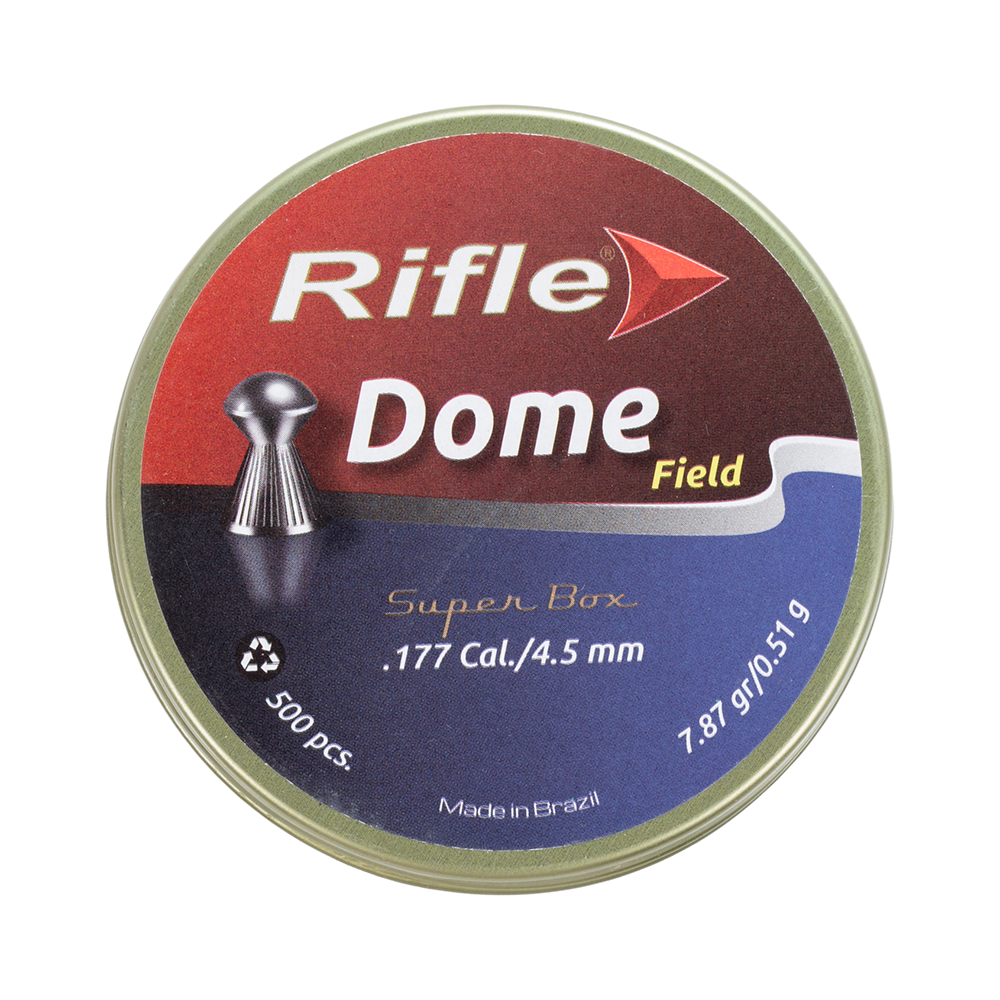 Пуля пневматическая RIFLE Field Series Dome 4,5 мм. 0,51 гр. (500 шт. в банке). Фото №1