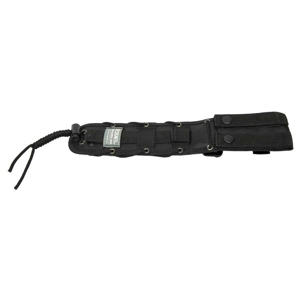 Нож Kizlyar Supreme Legion AUS-8 BT G10-BH Black (Black Titanium, G10 Black Handle, Black MOLLE Sheath). Фото №5