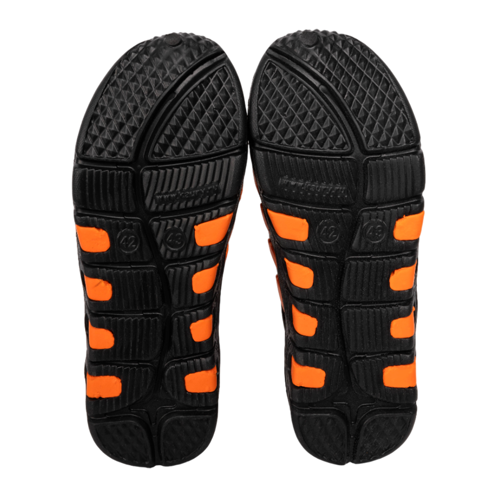 Кроссовки Kaury коралловые (черно-оранжевый, ЭВА) р. 42/43. Фото №5