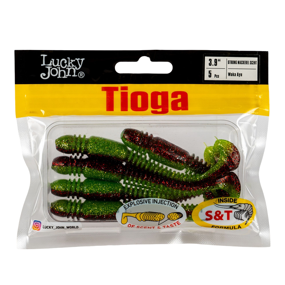 Виброхвост Lucky John Pro Series Tioga 3,9" 99мм, (5шт. упак.) цвет T44. Фото №1