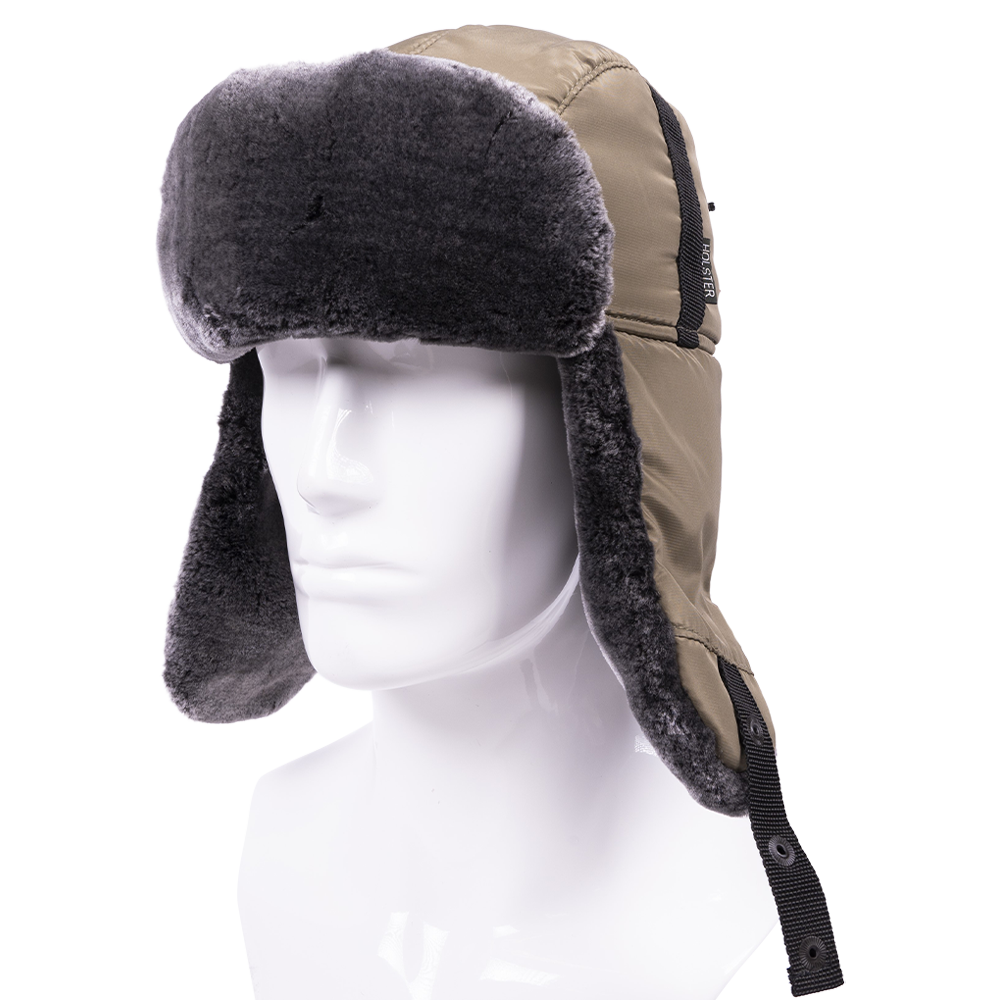 Шапка ушанка с мех.опушкой (курточная ткань, олива) (61-62) (Хольстер). Фото №1 Шапка ушанка с мех.опушкой (курточная ткань, олива) (61-62) (Хольстер). Фото №1