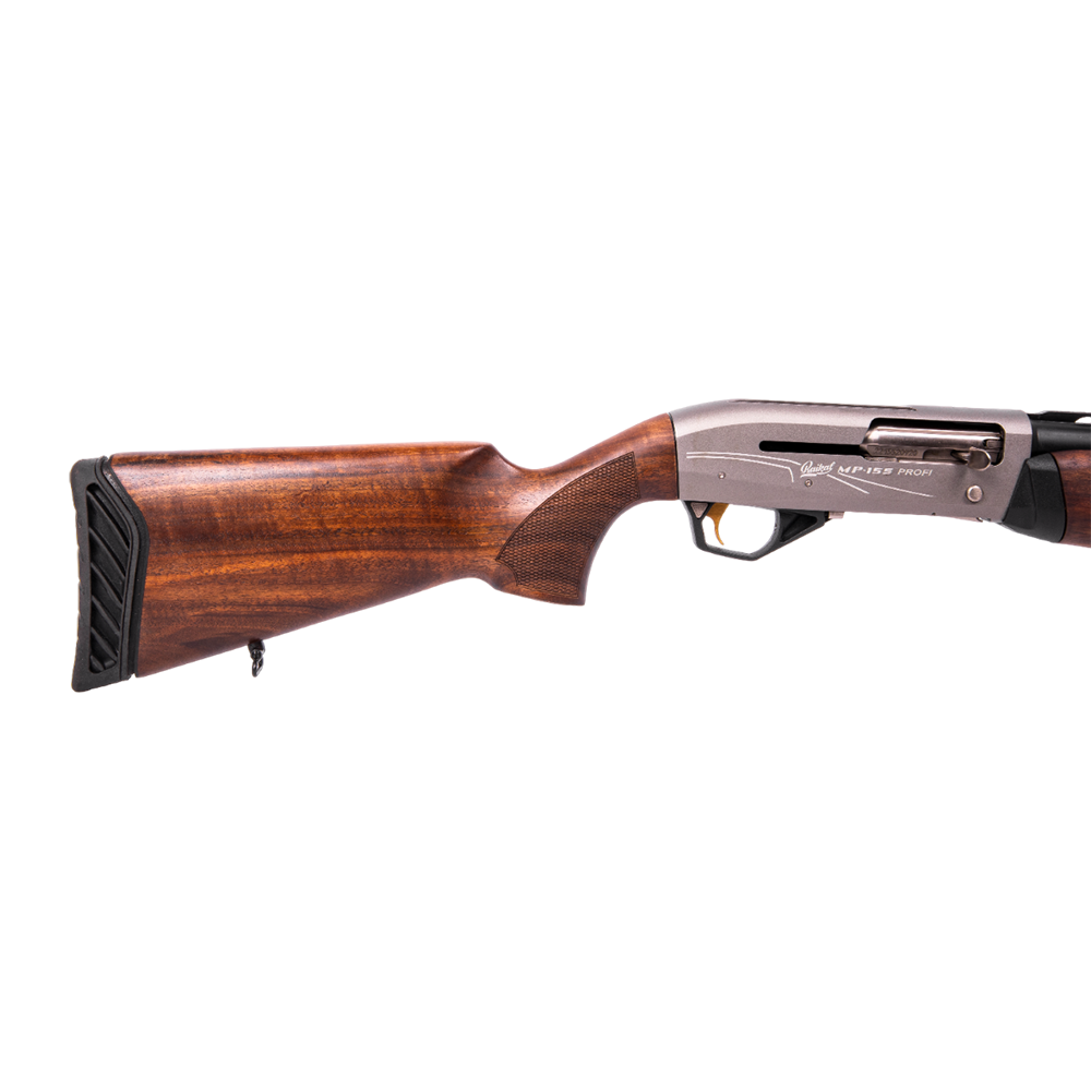 Ружье МР-155 12/76 орех 710 мм, правый хват, 5 дульных сужений, 4 патрона, улучшенный дизайн "Профи" с отсекателем (ШРМ).. Фото №2
