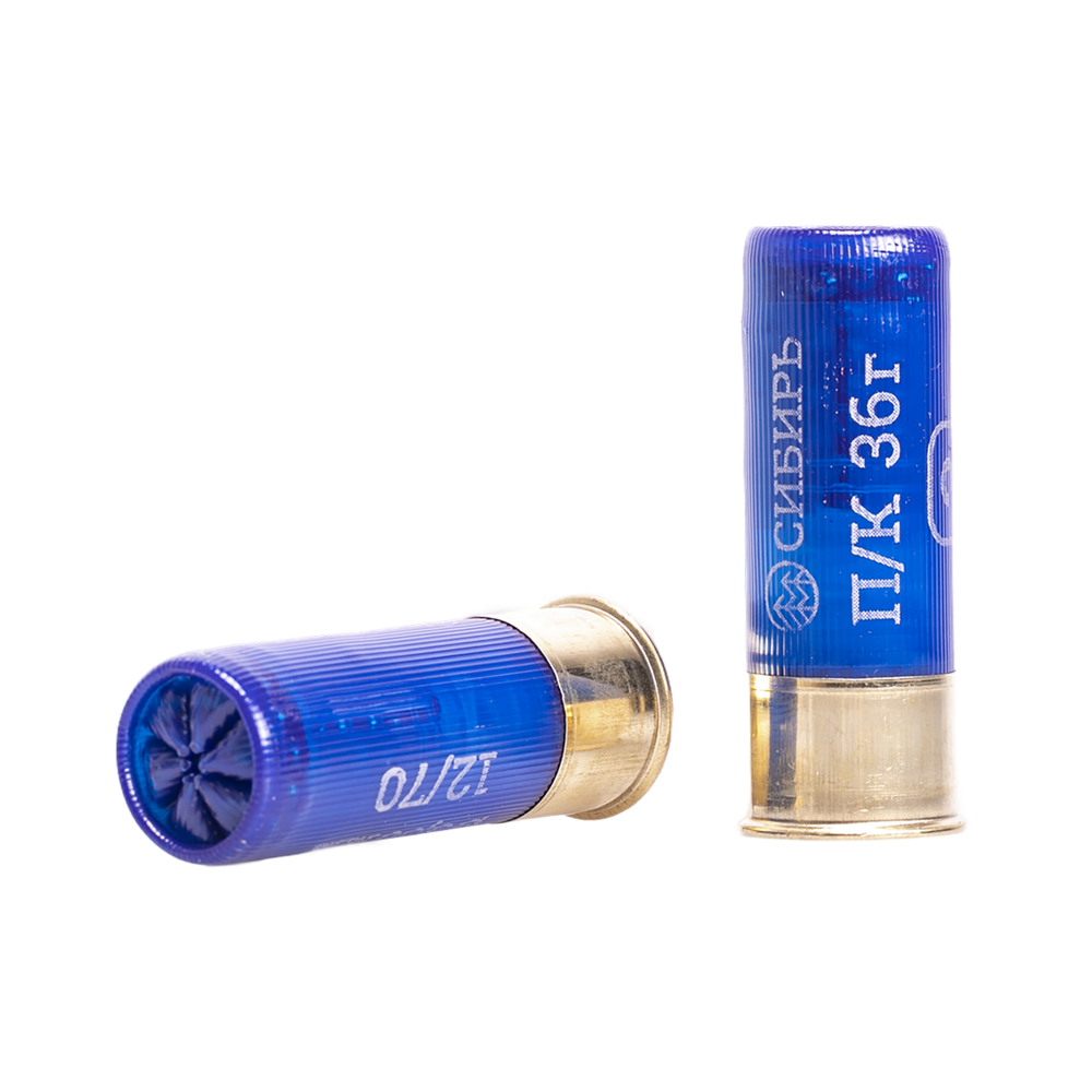 Патрон СИБИРЬ PREMIUM 12/70 охотничий дробовой 36г №3 ПОЛУМАГНУМ (пачка 25 шт) (в коробке 250шт). Фото №2