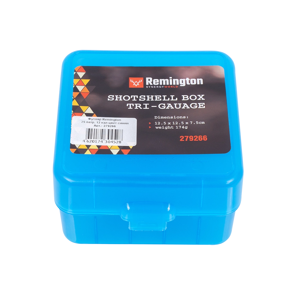 Футляр Remington 25 патронов, 12 калибр, цвет синий. Фото №1 Футляр Remington 25 патронов, 12 калибр, цвет синий. Фото №1