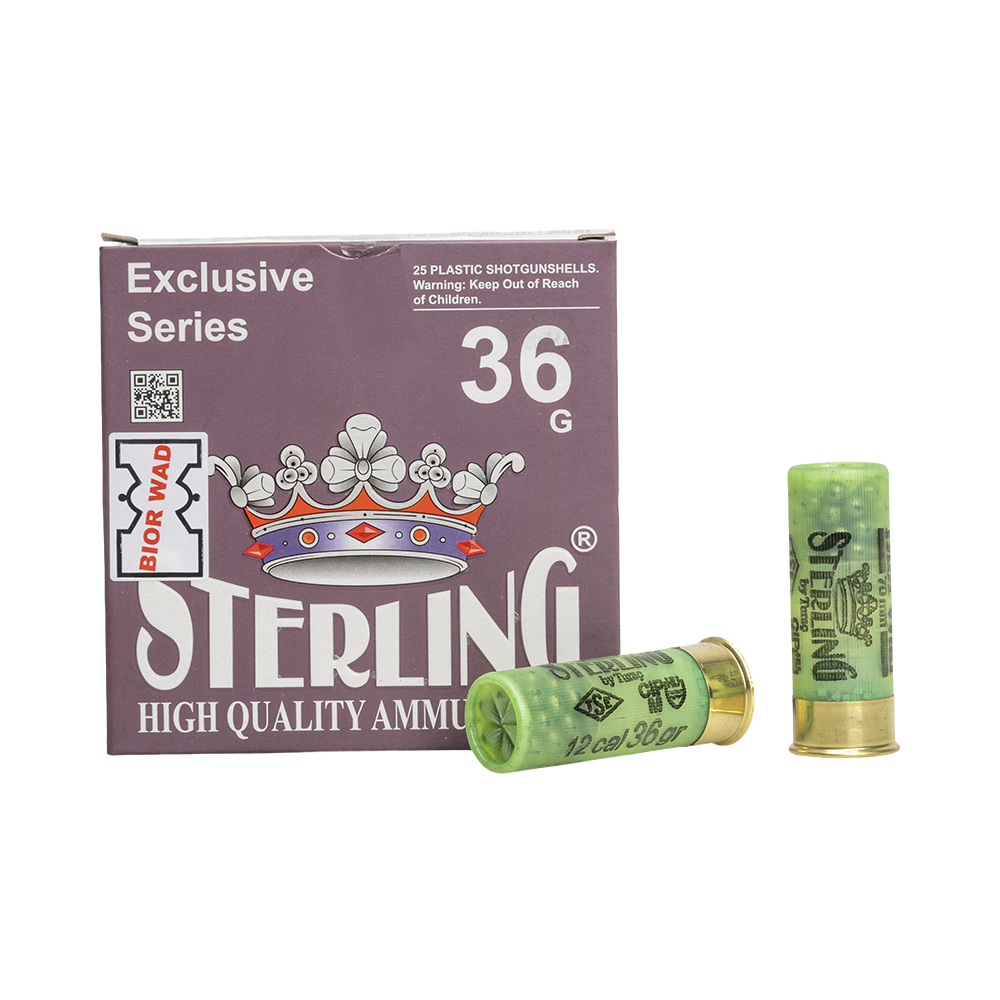 Патрон STERLING 12/70 Bior № 01(0) 36 гр. (пачка 25 шт.). Фото №1