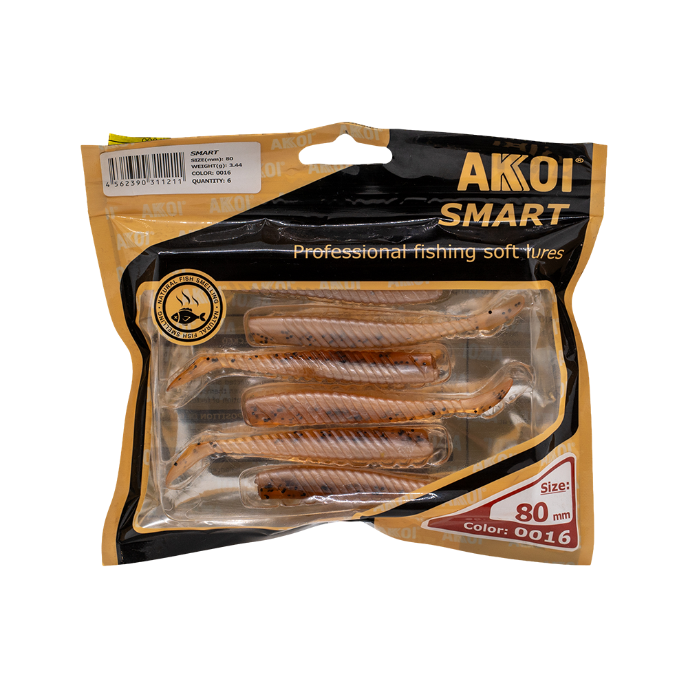 Приманка AKKOI Smart (виброхвост) 80 16 (уп. 6шт). Фото №1 Приманка AKKOI Smart (виброхвост) 80 16 (уп. 6шт). Фото №1