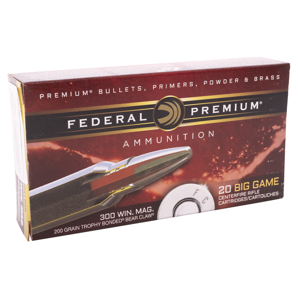 Патрон нарезной FEDERAL калибр 300 WIN MAG 12.9гр.200GR PREMIUM TROPHY SP (в пачке 20 шт.). Фото №4