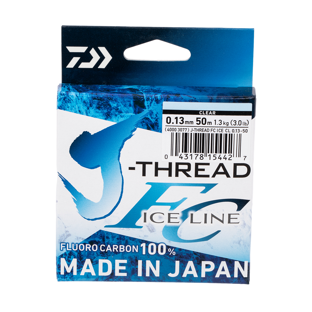 Леска Daiwa J-THREAD FC ICE LINE 0.13mm-50m. Фото №1