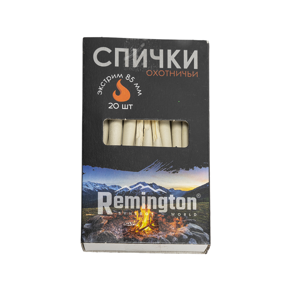 Спички Remington SW охотничьи (экстрим) 85 мм. Фото №1 Спички Remington SW охотничьи (экстрим) 85 мм. Фото №1