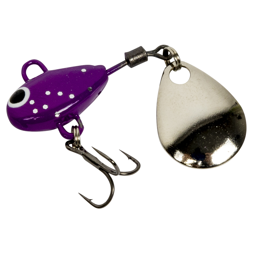 Тейл-спиннер UF Studio Hurricane 15мм, 4гр, цвет (Violet glitter). Фото №3 Тейл-спиннер UF Studio Hurricane 15мм, 4гр, цвет (Violet glitter). Фото №3