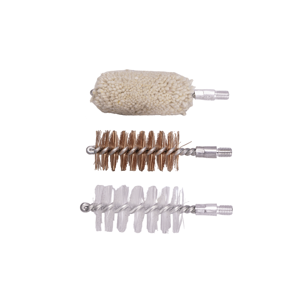 Набор ОхотАктив для чистки ружей, калибр 12 мм в прозрачном кейсе с металлическим шомполом в оплетке. Фото №3