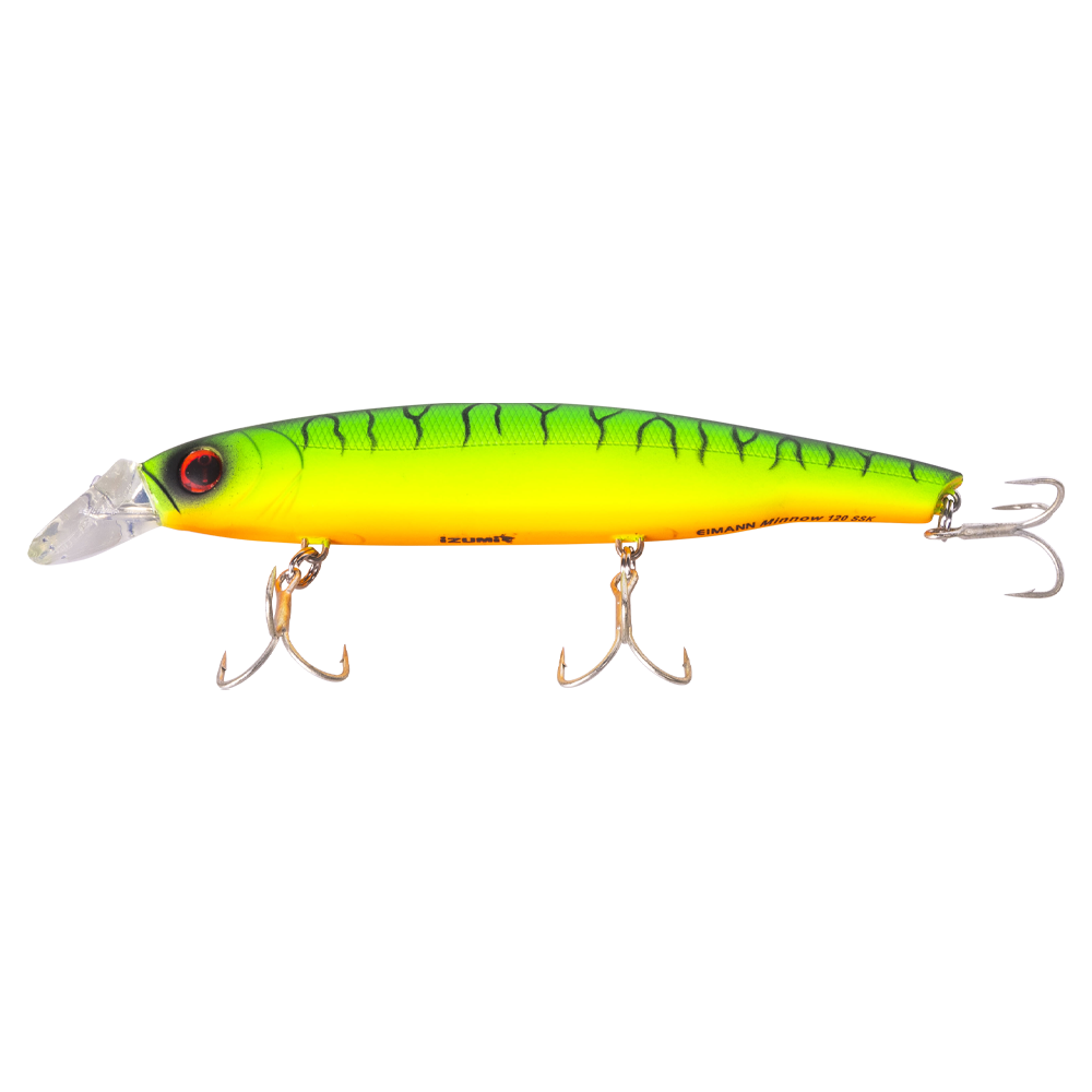 Воблер IZUMI Eimann MINNOW 120 вес 22 гр, заглубление (0,6м-1,5м), цвет 19/38. Фото №1 Воблер IZUMI Eimann MINNOW 120 вес 22 гр, заглубление (0,6м-1,5м), цвет 19/38. Фото №1