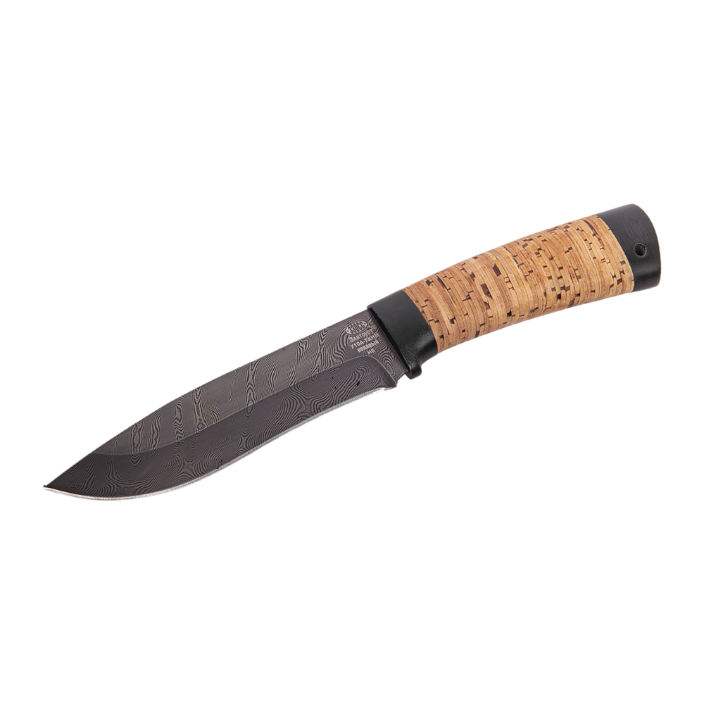 Нож ЗЗОСС, Н6, клинок ст. У10А-7ХНМ, рукоять текстолит, береста. Фото №4