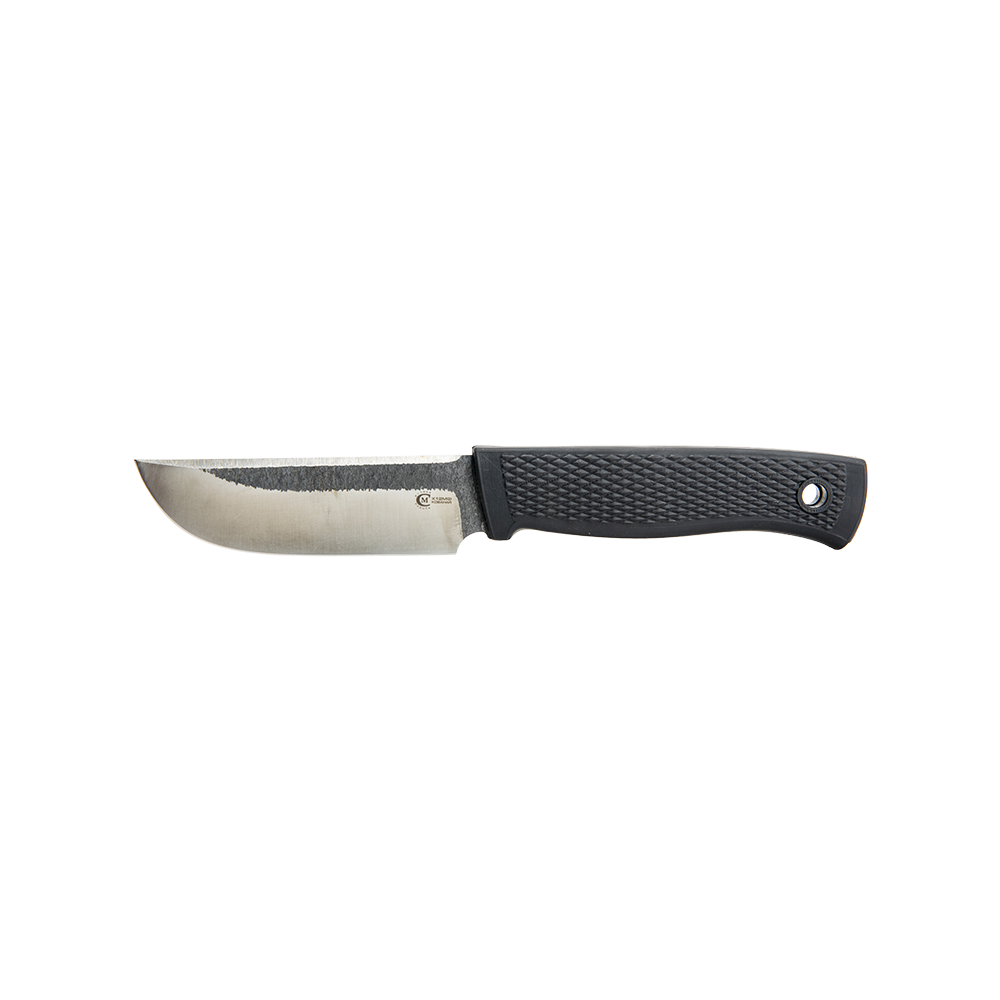 Нож Соболь 1, клинок Х12МФ, след ковки, рукоять Elastron (черный). Фото №4