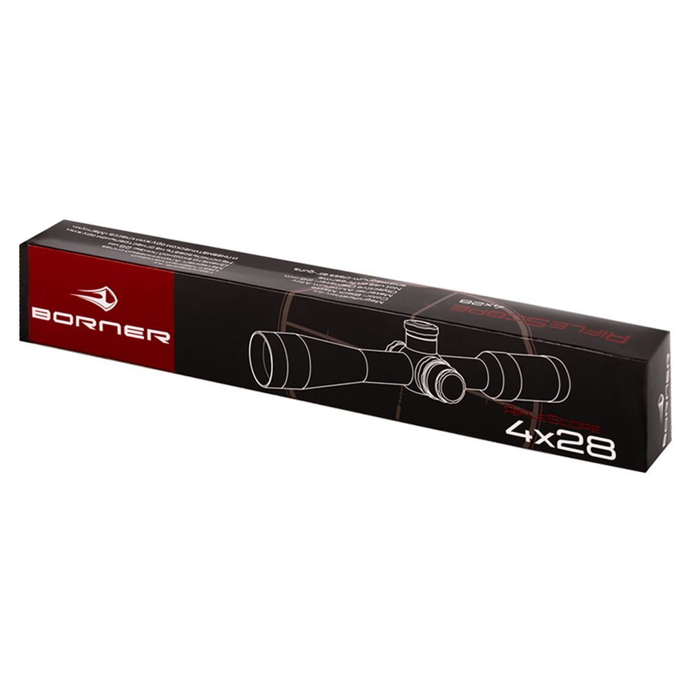 Прицел оптический Borner 4х28. Фото №1