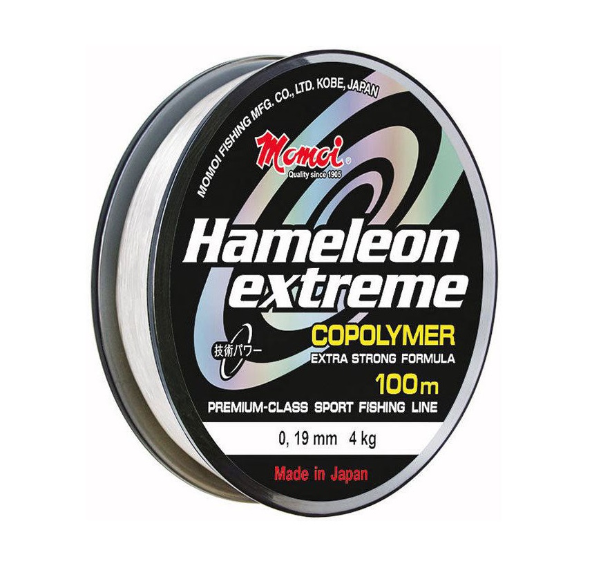 Леска монофиламентная Momoi Hameleon Extreme 0,13мм/100м, 2,0кг, прозрачная. Фото №2