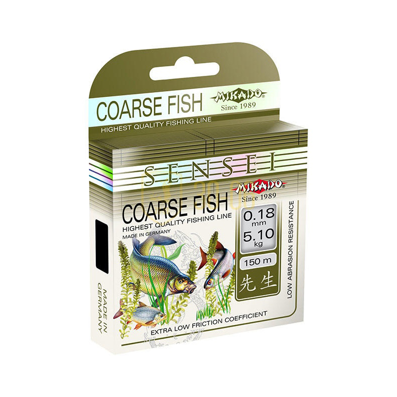 Леска "Mikado" SENSEI COARSE FISH 0.16-0.30 (150м). Фото №1