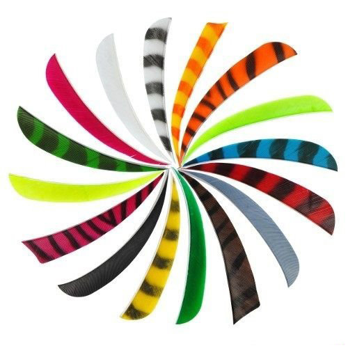 Оперение 4" Parabol RW-White, натуральное. Фото №1