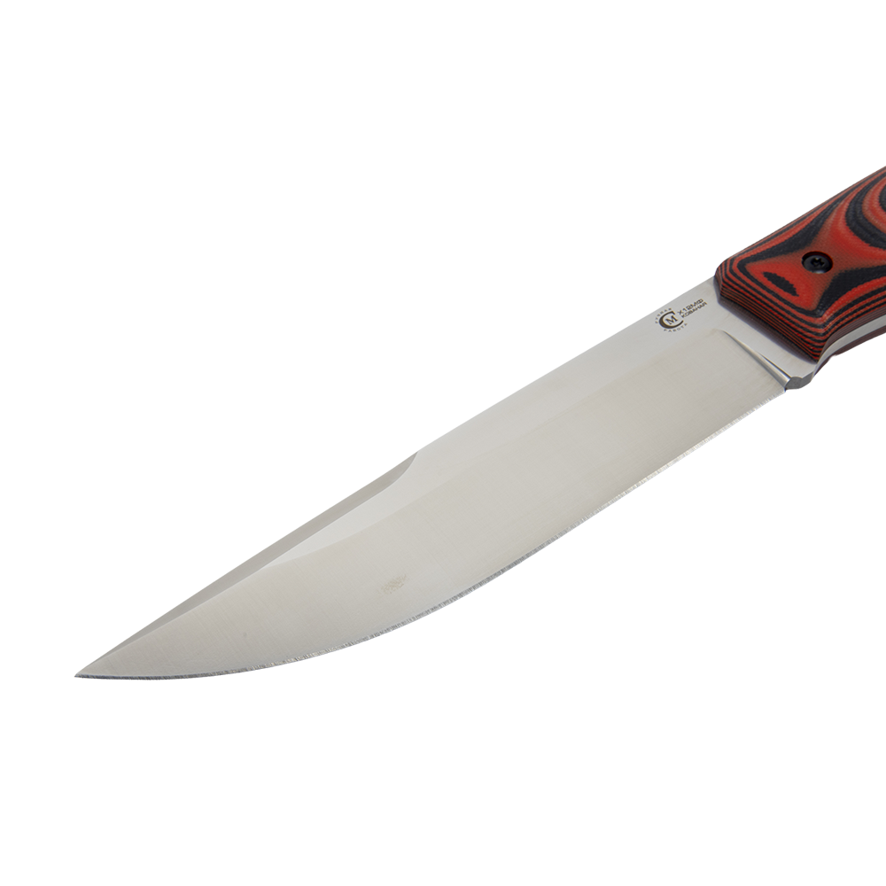 Нож МС Тигр, клинок Х12МФ, ц.м. рукоять G10 (черно-красный). Фото №4 Нож МС Тигр, клинок Х12МФ, ц.м. рукоять G10 (черно-красный). Фото №4