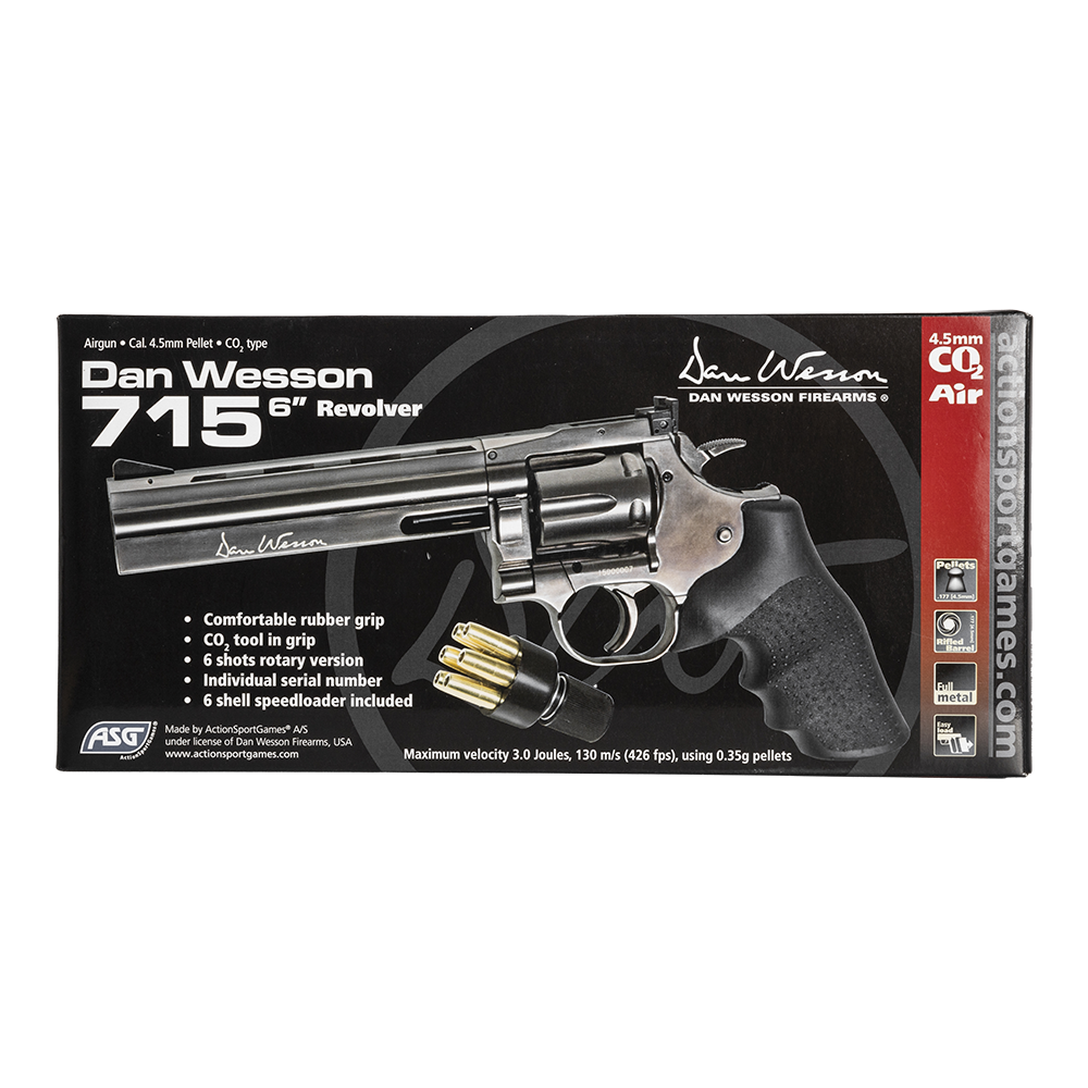Револьвер пневматический ASG Dan Wesson 715 6", калибр 4,5 мм. Фото №9