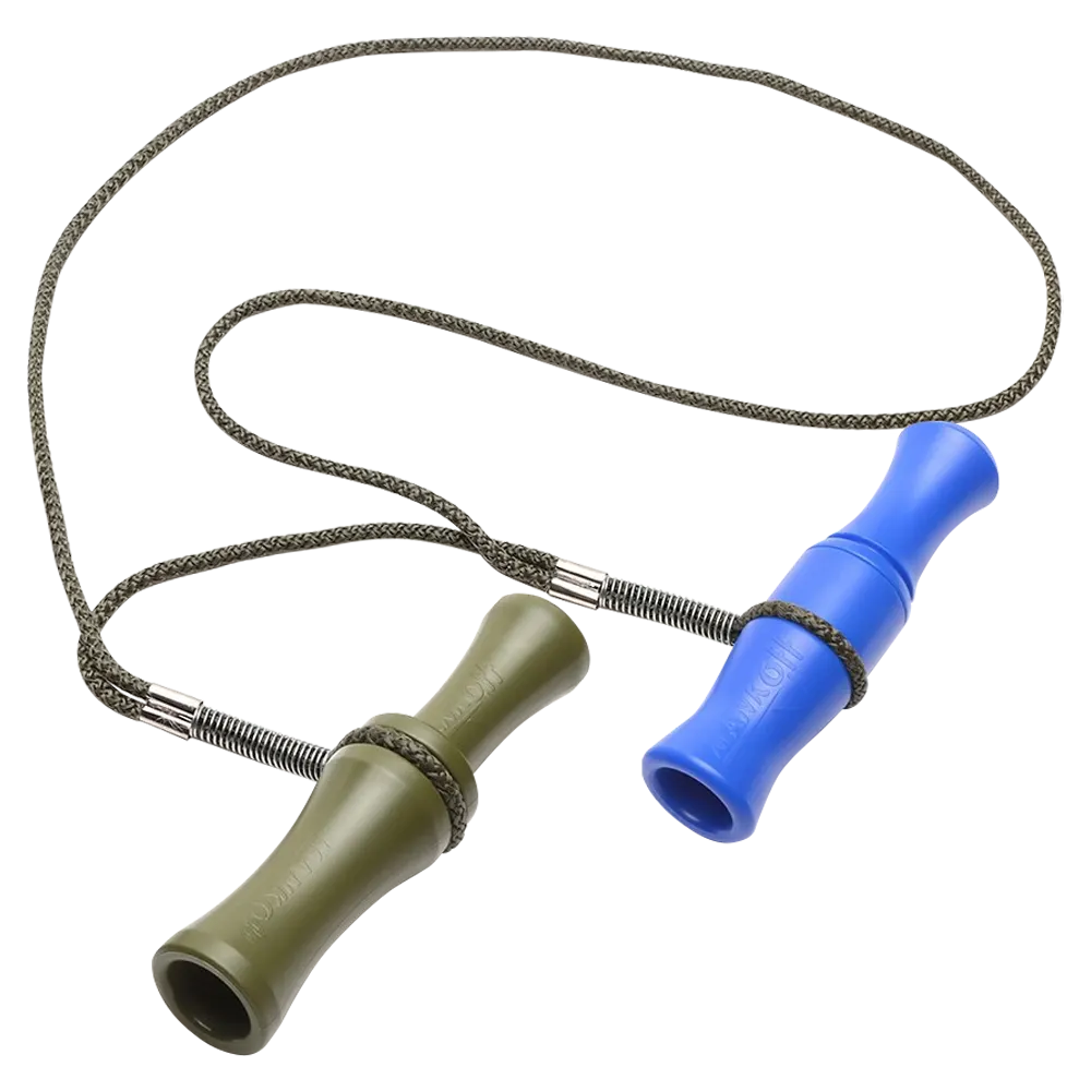 Комплект манков Mankoff №4.Манок на утку Kwanza(1110/2)+Манок на гуся Pioner(2130)+подвес на 2 манка. Фото №2