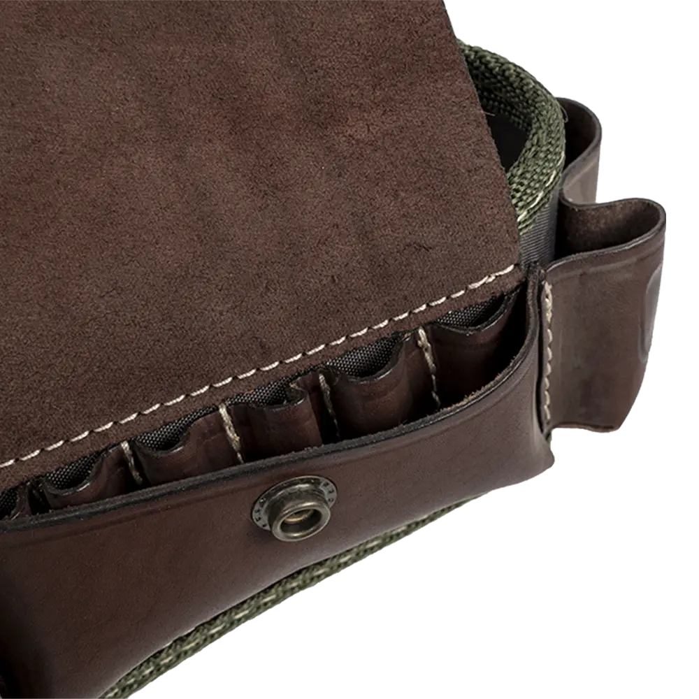 Патронташ комбинированный К-12, 20 патронов с секцией 7,62/6, открытый (ХСН). Фото №4