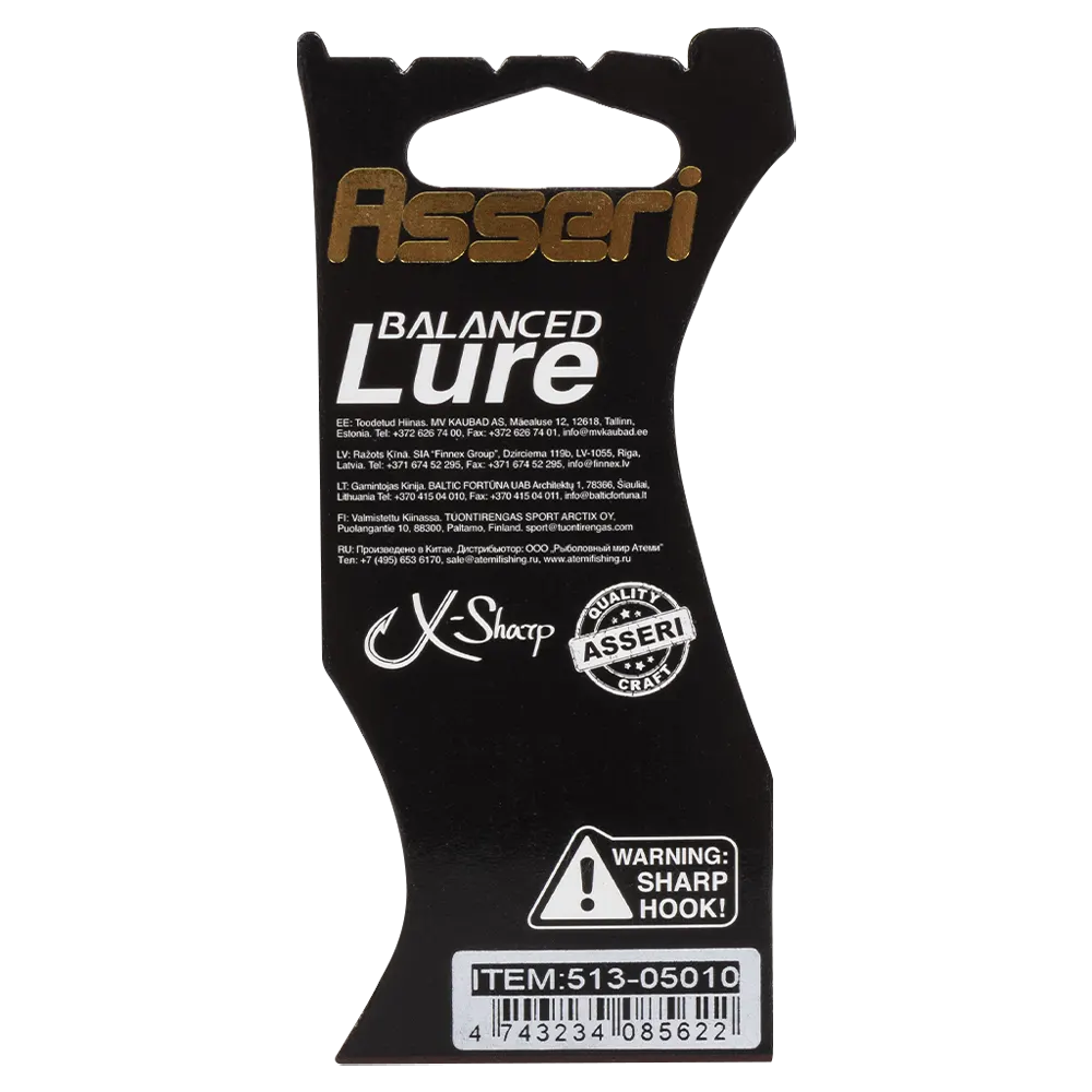 Балансир Asseri 50мм, 10гр, цвет (513-05010). Фото №2 Балансир Asseri 50мм, 10гр, цвет (513-05010). Фото №2