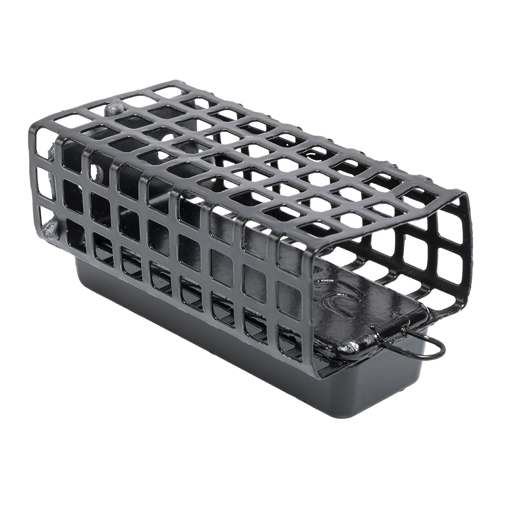 Кормушка окрашенная (черная) "FISH GOLD"-2 с дном 200гр. Фото №1