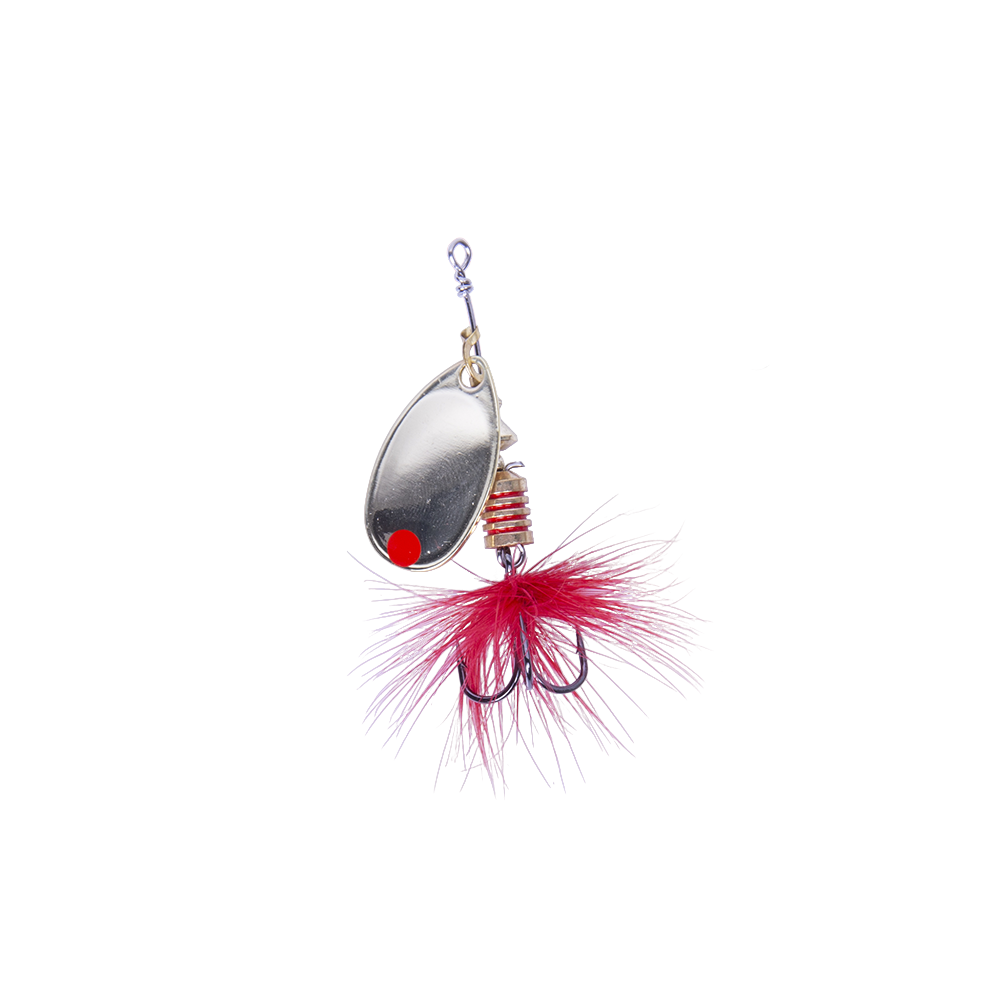 Блесна вращающаяся MADFISH Aglia №2, 4,5гр, цвет (Gold-red-dot). Фото №2