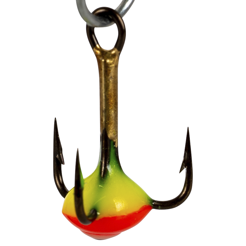 Крючок-тройник для приманок Lucky John с каплей цвет. разм010/YR. Фото №2 Крючок-тройник для приманок Lucky John с каплей цвет. разм010/YR. Фото №2