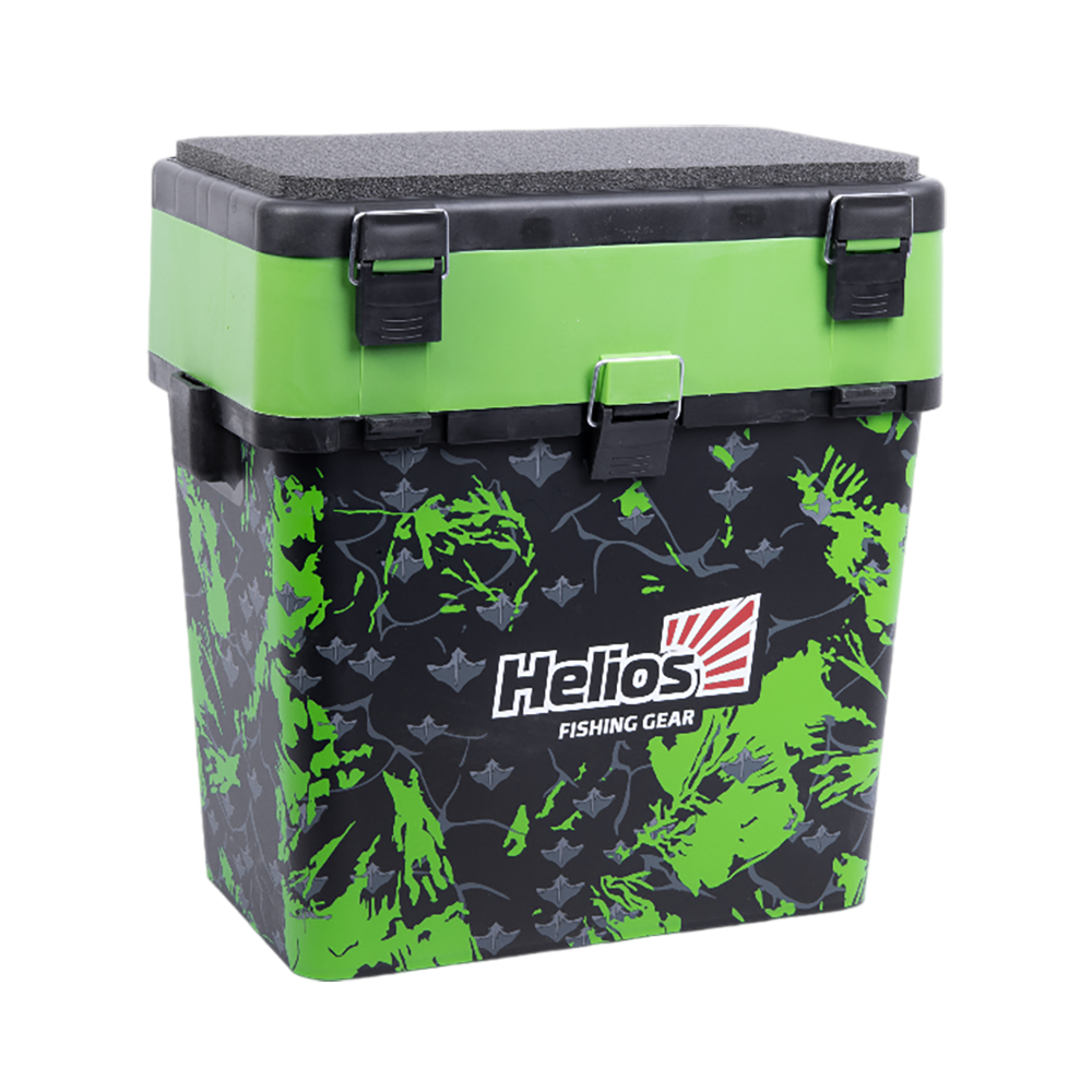 Ящик рыболовный зимний SHARK салатовый (HS-IB-19-SHG) Helios. Фото №1 Ящик рыболовный зимний SHARK салатовый (HS-IB-19-SHG) Helios. Фото №1