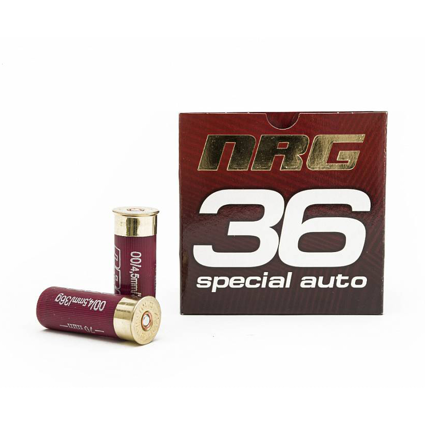 Патрон охотничий Азот калибра 12/70 NRG Auto 00 28гр. (в коробке 10 шт.). Фото №1