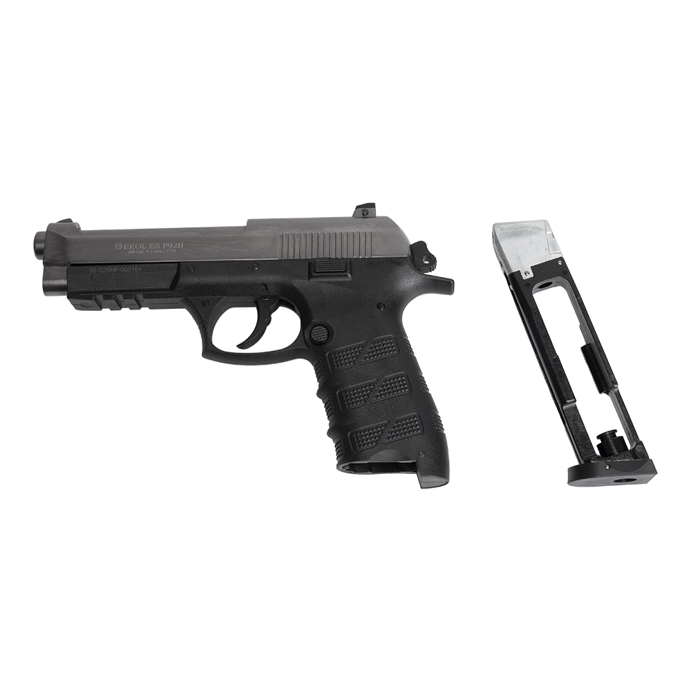 Пистолет пневматический EKOL ES P92 B FUME, (никель) (Blowback) калибр 4,5 мм, 3 Дж. Фото №5 Пистолет пневматический EKOL ES P92 B FUME, (никель) (Blowback) калибр 4,5 мм, 3 Дж. Фото №5