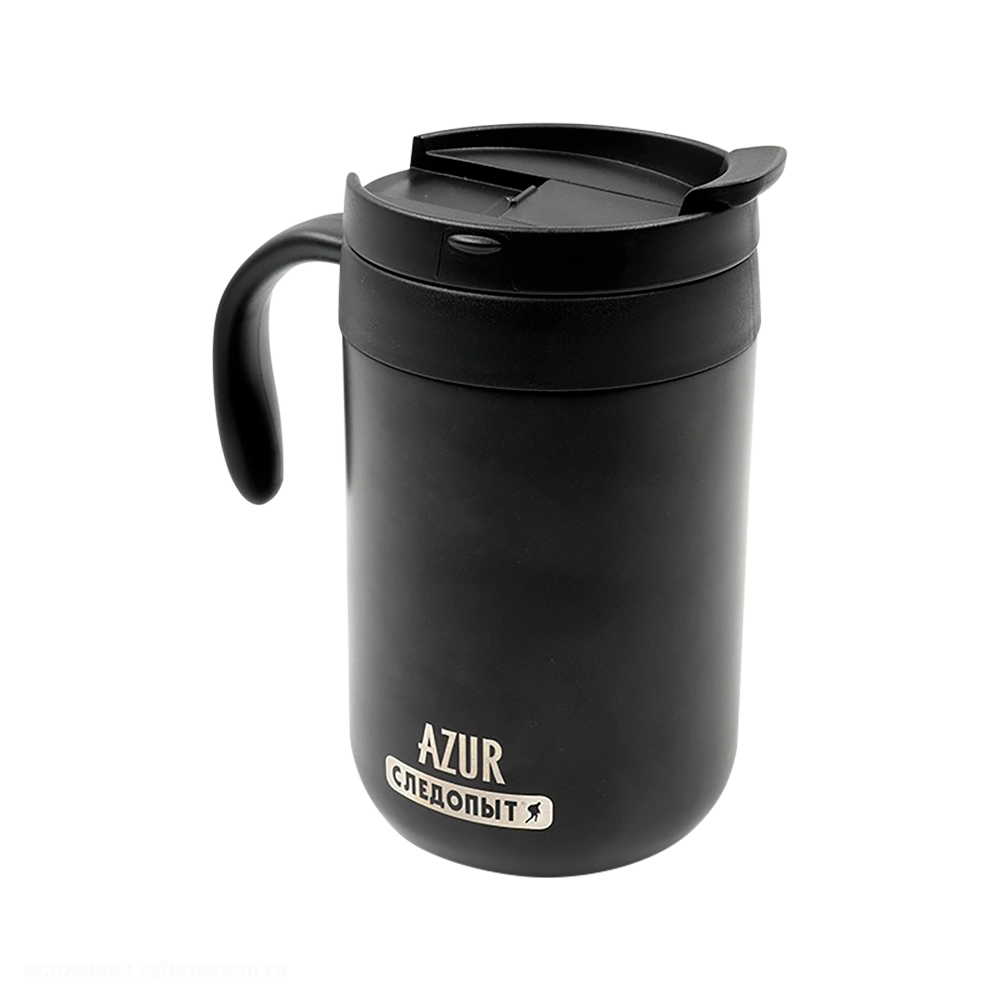 Термокружка "СЛЕДОПЫТ-AZUR", нержавеющая сталь, 500 мл. Фото №1