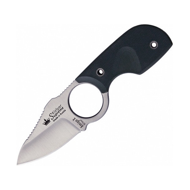 Нож Amigo-Х D2 S (Сатин, зеленая рукоять G10). Фото №1